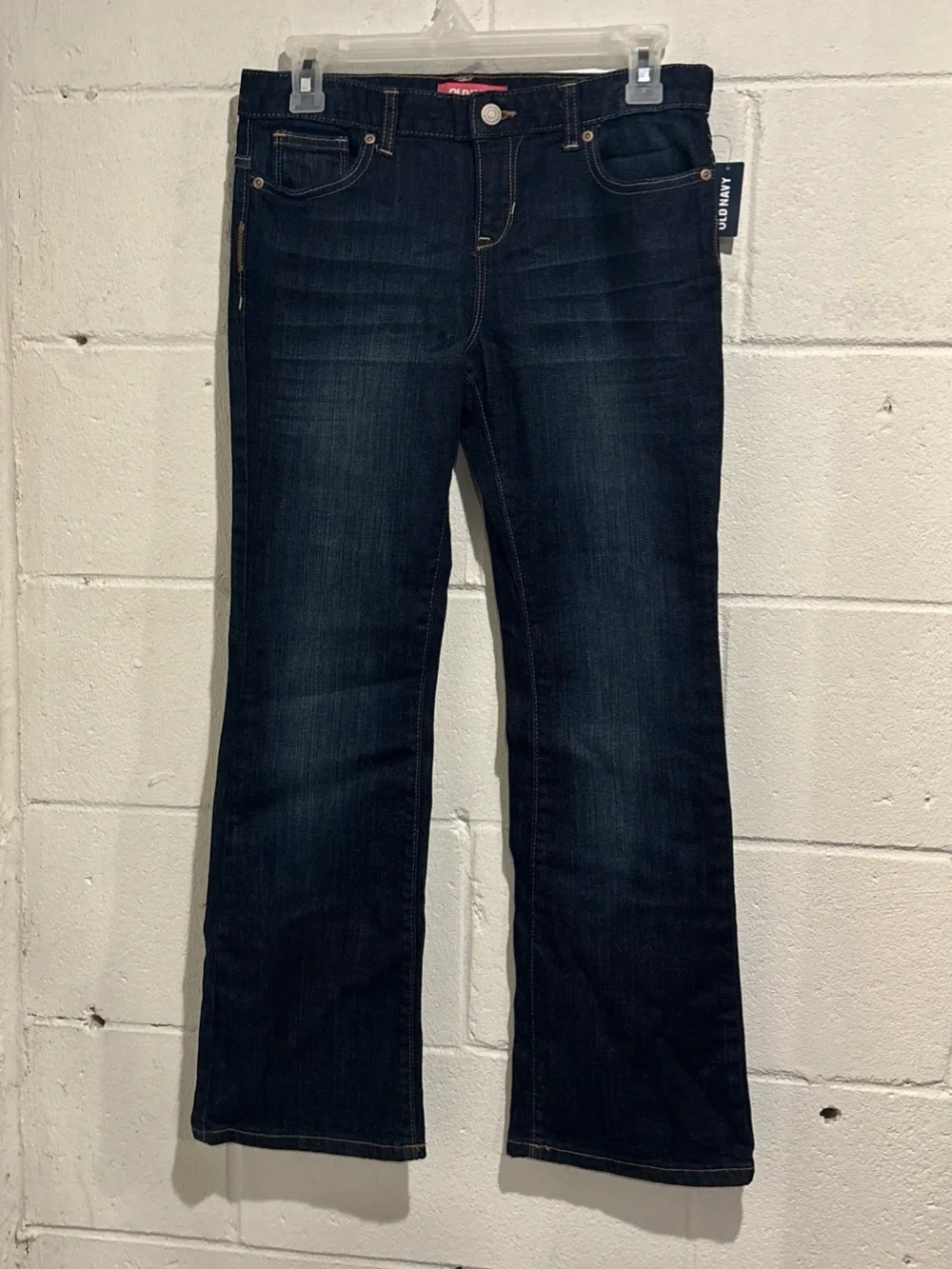 Old Navy girls boot cut jeans adjustable waist mid rise stretch plus size 10